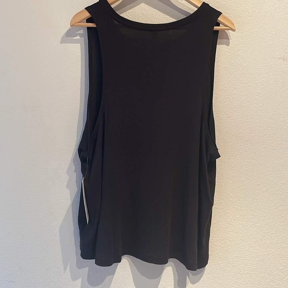 🆕 Athleta Well Rested Ribbed Sleep Tank, Black - Picture 4 of 8